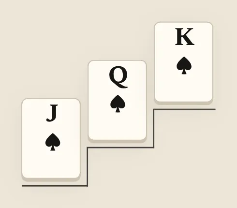 Face cards, on the course's table