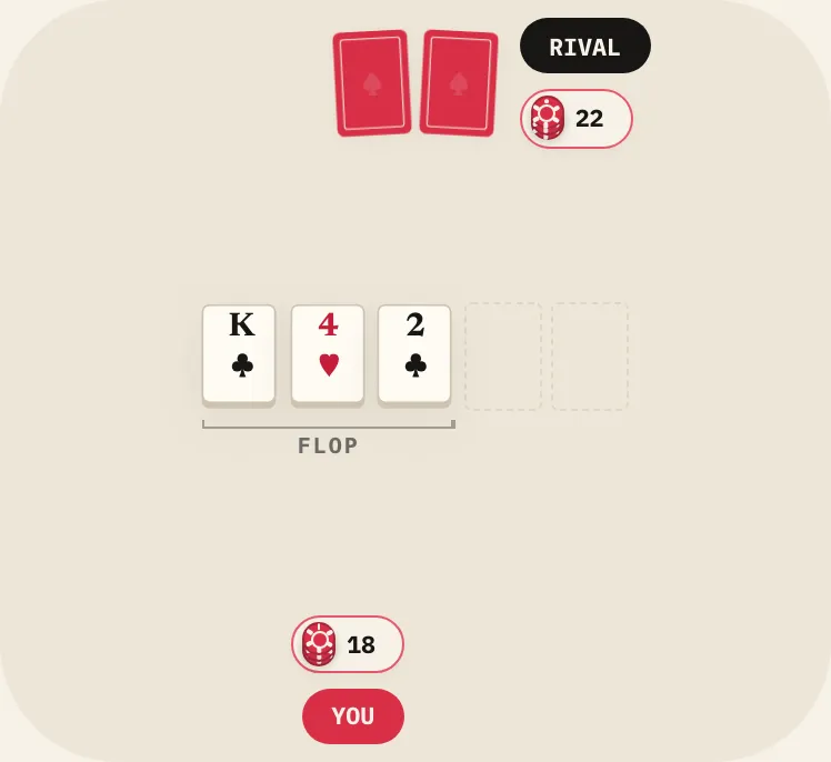 Fold, on the course's table
