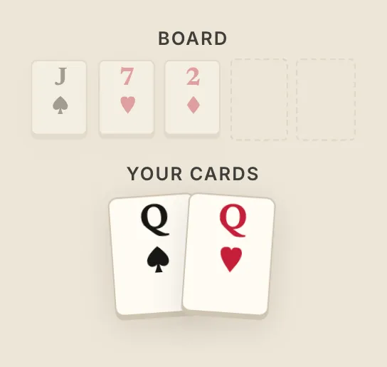 Overpair, on the course's table