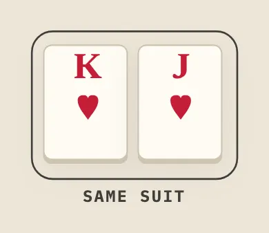 Suited, on the course's table