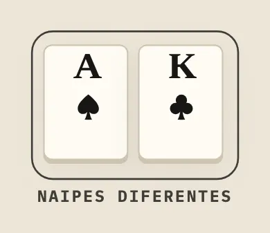 De naipes diferentes, na mesa do curso